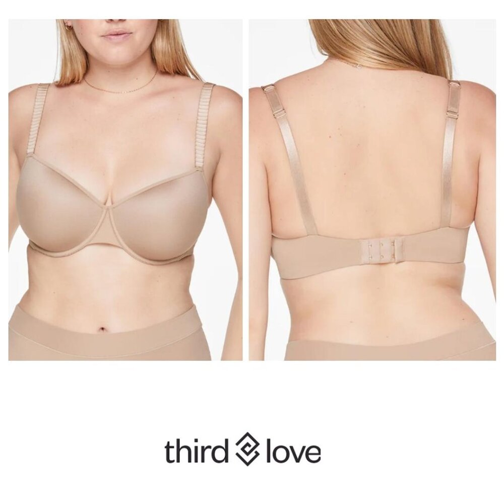 *THIRDLOVE 24/7 Classic T-Shirt Bra Taupe O-39, O-40
